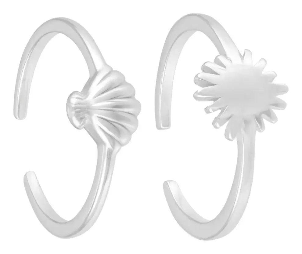 Zehenring-Set - Silver S...