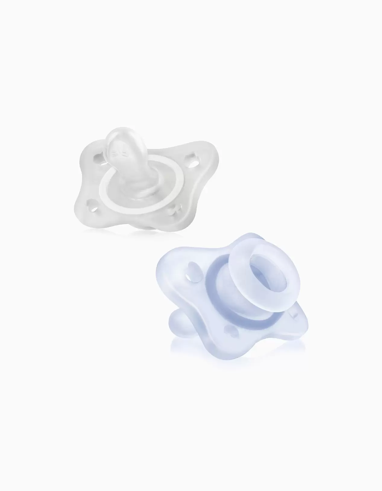 2 Chicco Mini Soft Soothers 0-2M, Blue