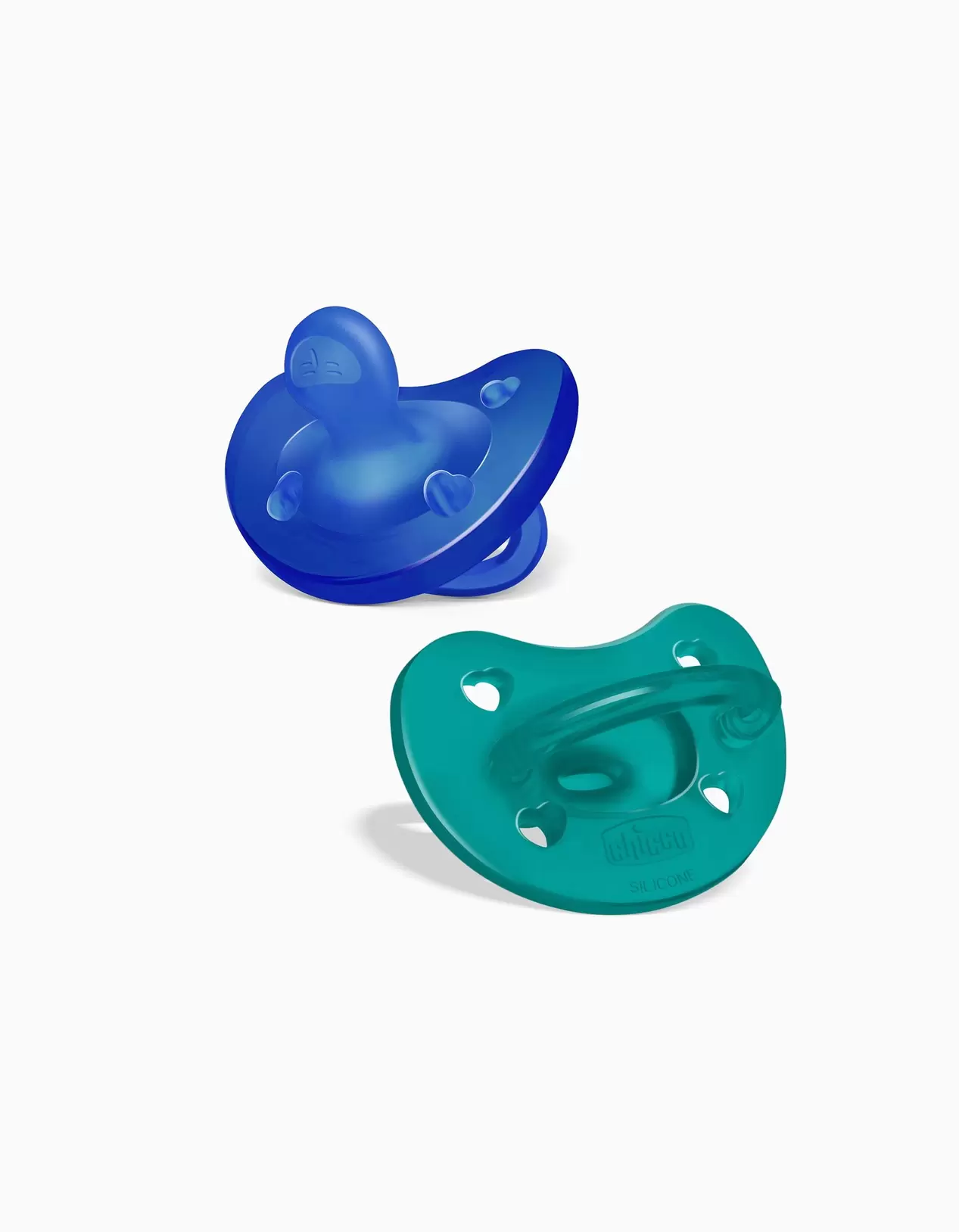 2 Chicco Physio Soft Soothers 16-36M, Blue