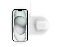 Base de carga inalámbrica doble 10W Blanco de Belkin