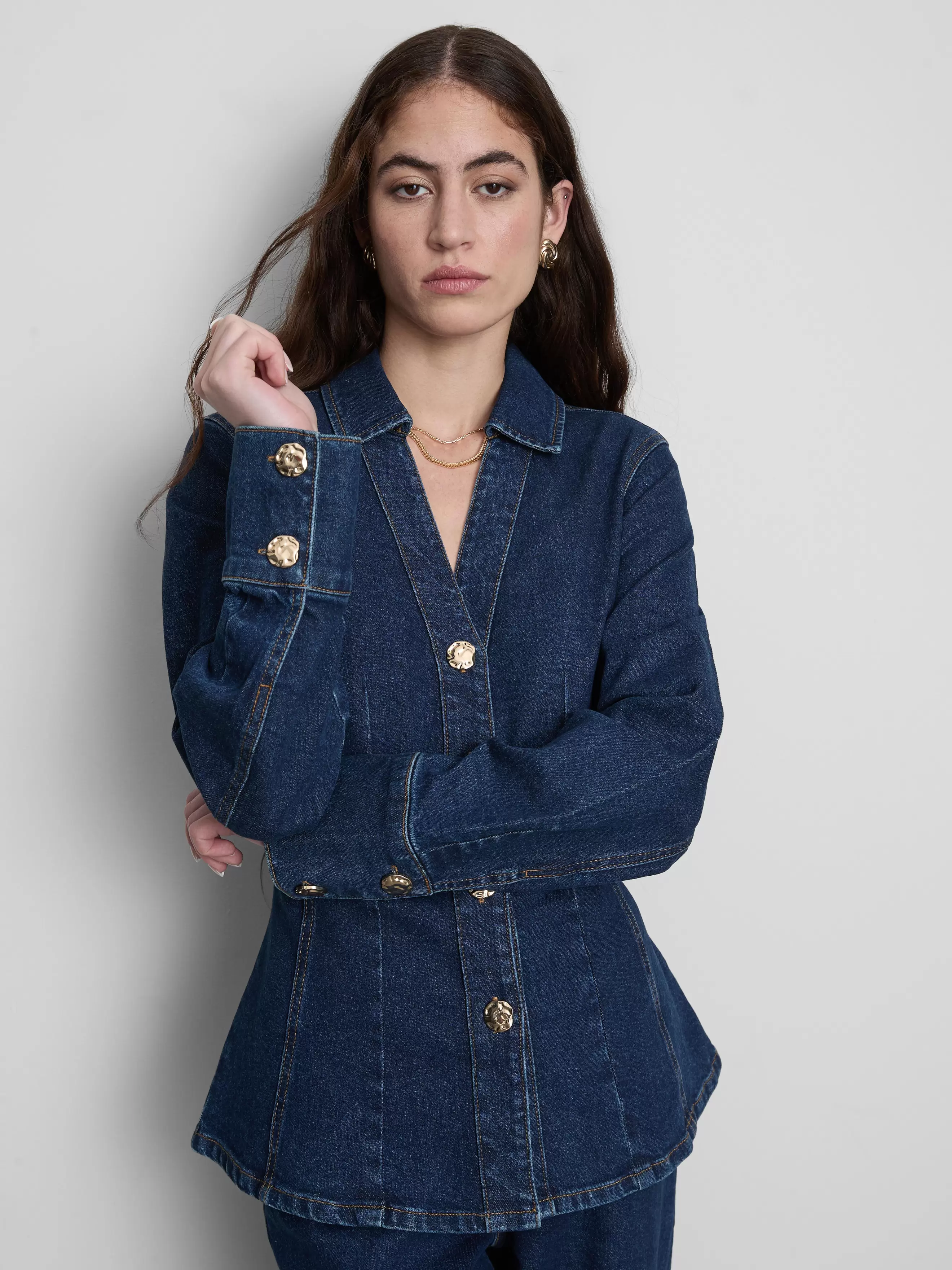 Camisa vaquera ajustada