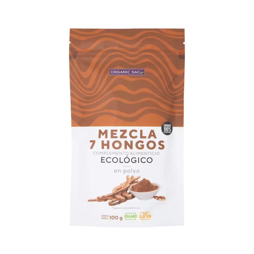 Complejo 7 hongos en polvo 100g
