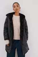 Abrigo largo reversible efecto pelo