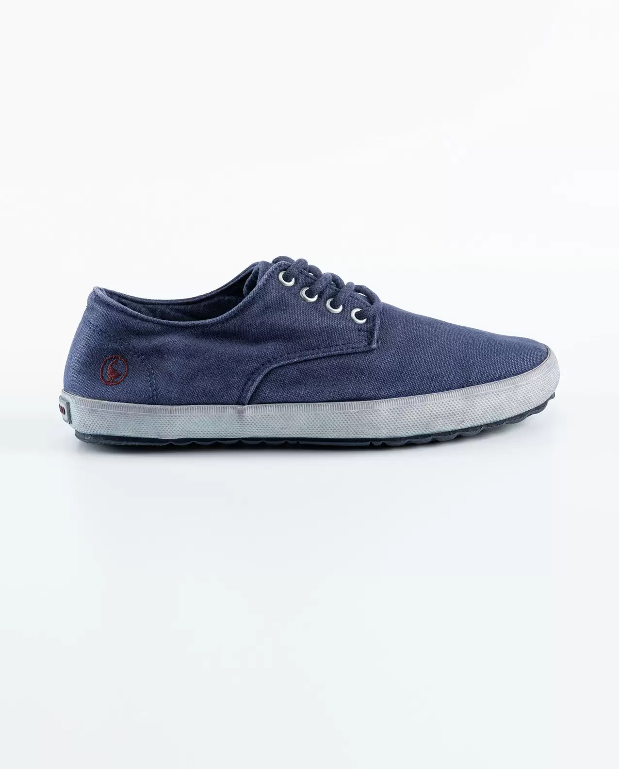 Zapatilla Derby Garment Dyed Canvas Marino