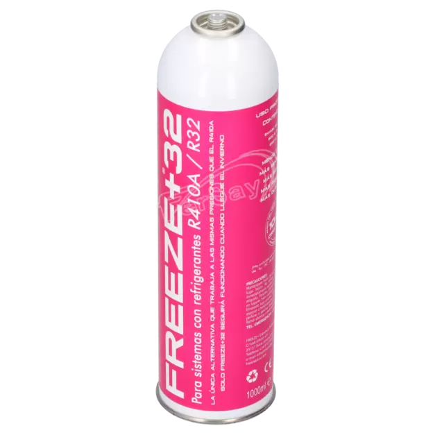 Gas refrigerante alternativo ECO-FREEZE +32; LLAVE 25FR0204 sustituto directo de R32, R410A, bombona...