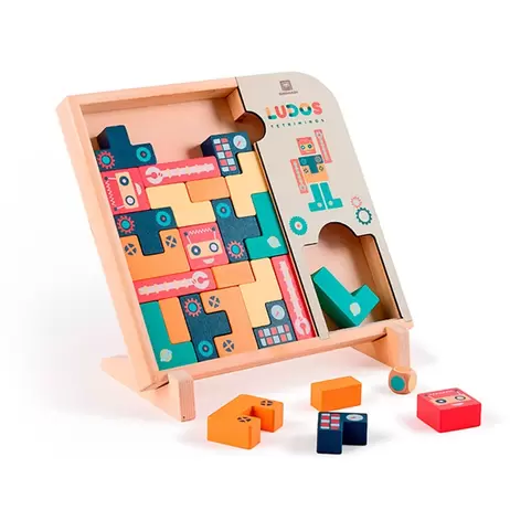 Tetris de madera con múltiples opciones de juego