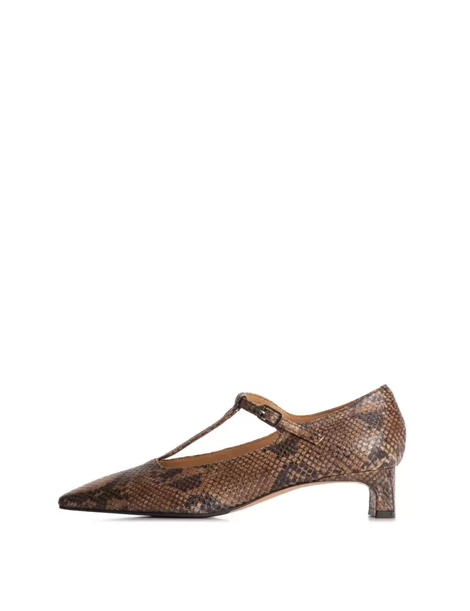 NOVIA Piel grabada pitón cuero