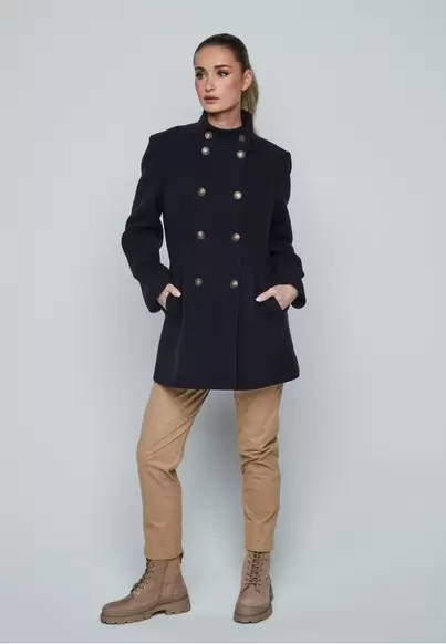 Abrigo corto marinero AZUL MARINO
