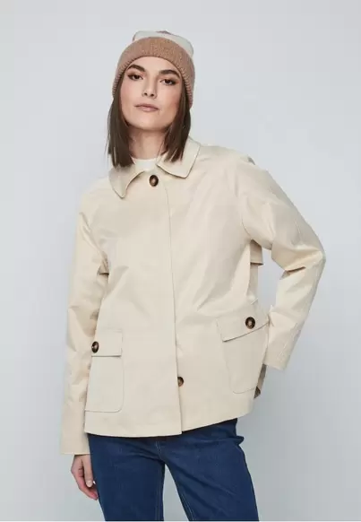 Trench corta BEIGE