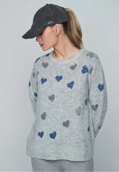 Jersey corazones GRIS