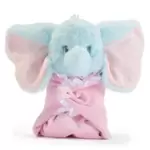 Peluche pequeño Dumbo en manta para bebé, Disney Store Japón (24 cm)
