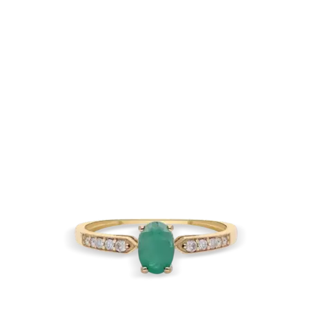 Anillo diamante natural 0.10 ct. oro 18 quilates RAINFOREST