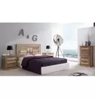 Pack de Dormitorio con Cabecero de 160 x 120 cm + 2 Mesitas de Noche +...