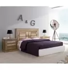 Pack Cabecero Nórdico de 160 x 120 cm + 2 Mesitas de Noche |Práctico y...