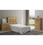 Pack de Muebles de Dormitorio Habitación Infantil con Cabecero, 1 Mesita de...