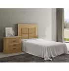 Pack Cabecero de 110 x 120 cm + 2 Mesitas de Noche de 3 Cajones | Dormitorio...