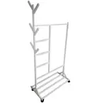 Vestidor portatil, Perchero colgador multiusos portatil con ruedas,...