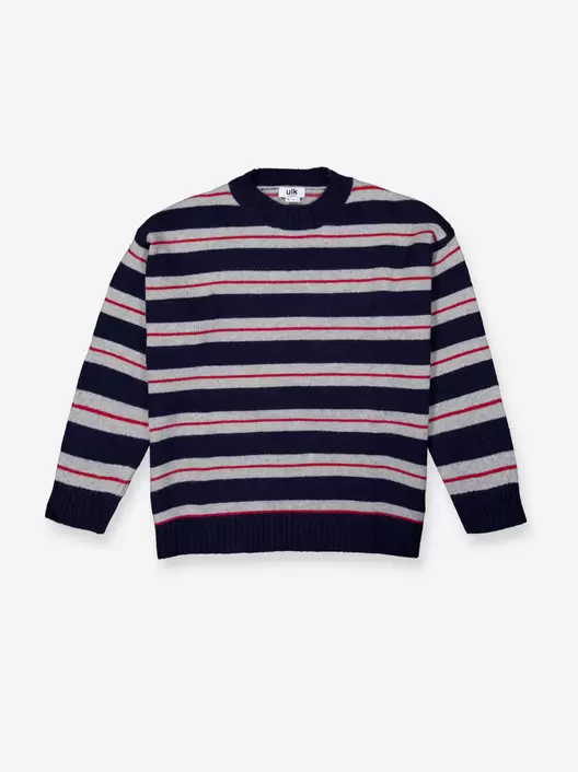 Striped knit sweater - Glass