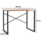 (SALDO) Mesa de Ordenador Estilo Industrial Color Nogal y Negro...