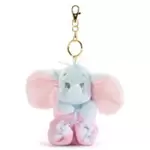 Llavero peluche pequeño Dumbo en manta para bebé, Disney Store Japón (14 cm)