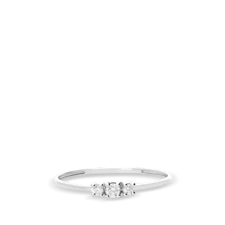 Anillo diamante natural 0.10 ct. oro 18 quilates