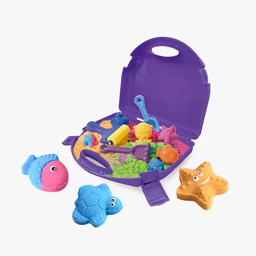 PLAY TOYZ MALETÍN ARENA MÁGICA CON 900GR Y 4 MOLDES