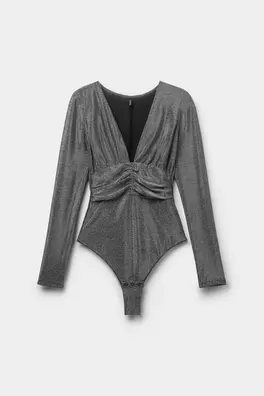 Body Manga Larga Lamé Shimmering Passion