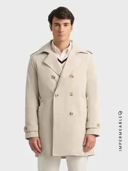 GABARDINA TRENCH BEIGE