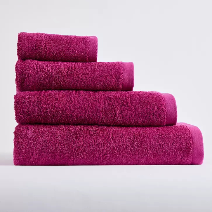 Toalla algodón 550 gr/m2 frambuesa