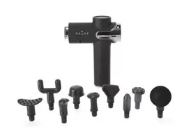 Pistola de masaje muscular con 10 cabezales