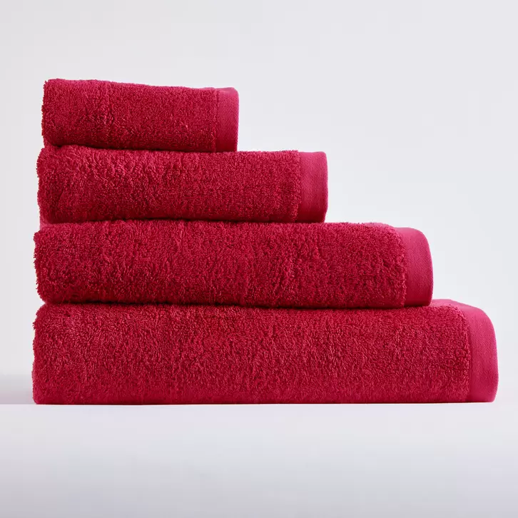 Toalla algodón 500 gr/m2 rojo