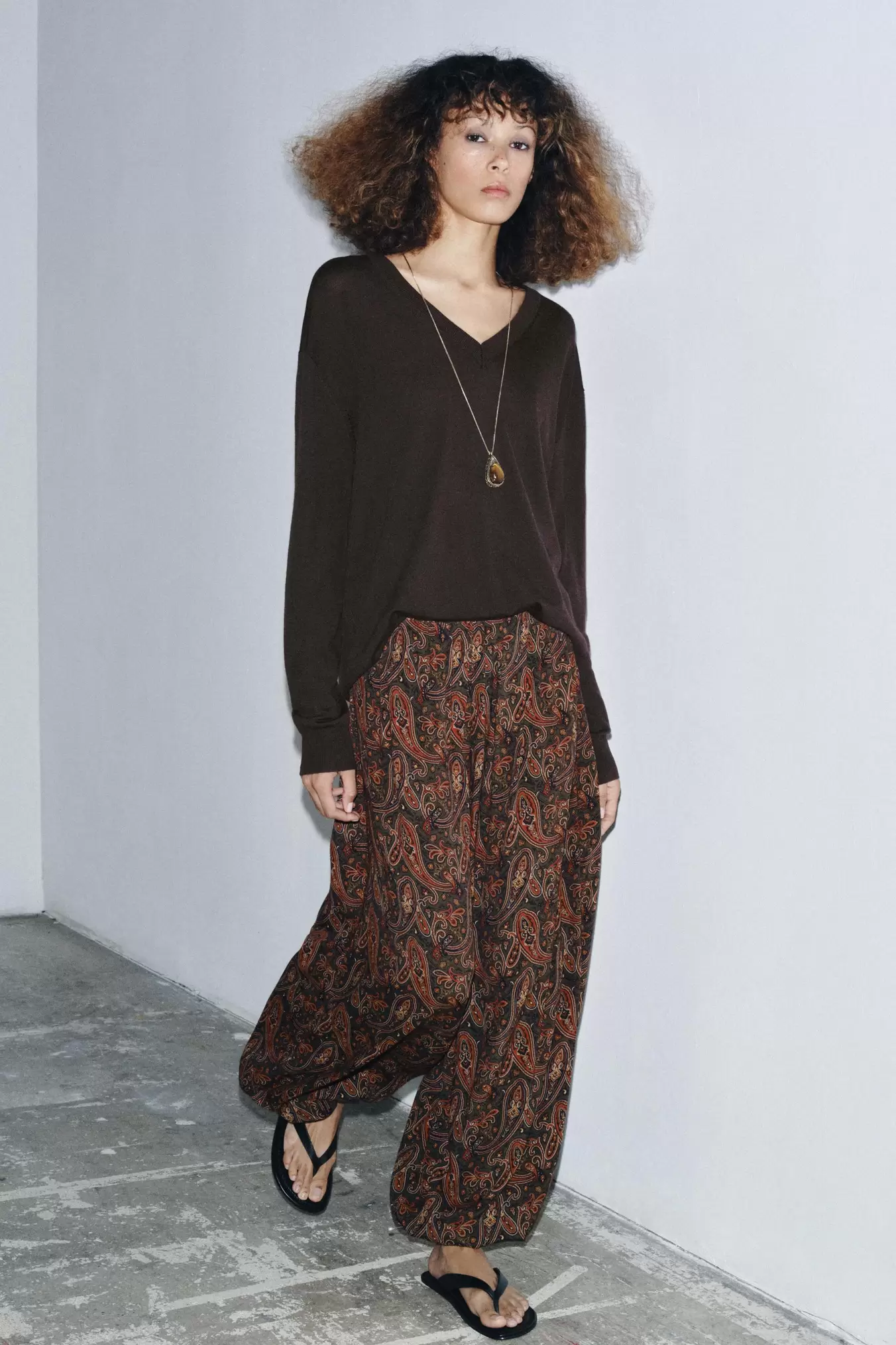 PANTALÓN BOMBACHO PAISLEY ZW COLLECTION