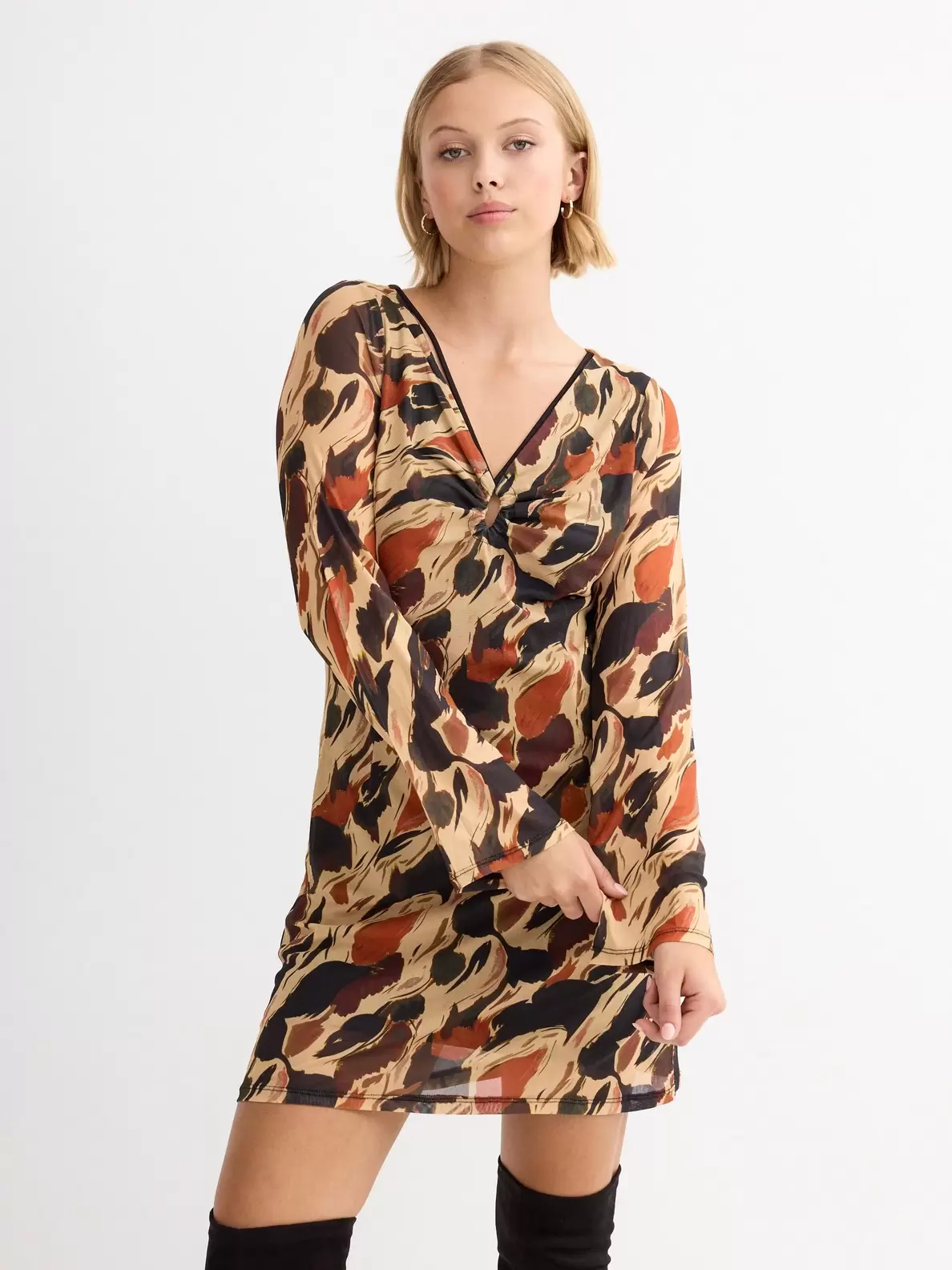 Vestido tul estampado...