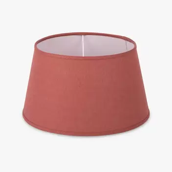 Abatjour Drum en Lino Rojo D30cm