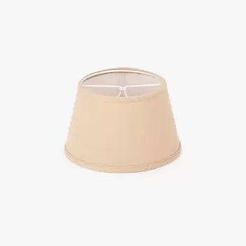 Abatjour Drum en Lino Beige D15cm