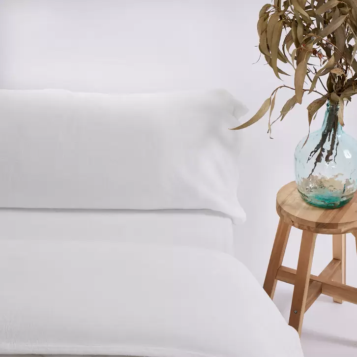 Juego de sábanas sedalina lisa blanco roto