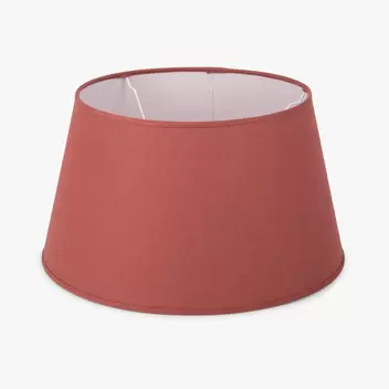 Abatjour Drum en Lino Rojo D40cm