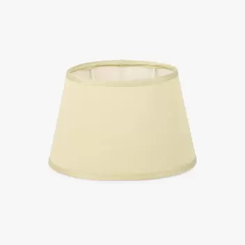 AbatJour Oval en Seda Beige D20,5cm