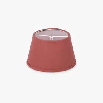 Abatjour Drum en Lino Rojo D15cm