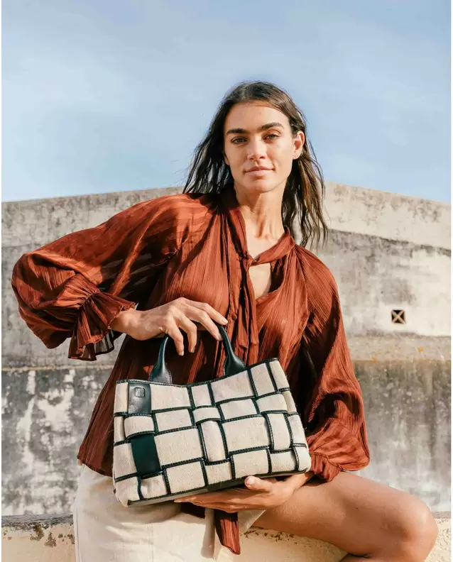 Bolso de mano BIBA Wann de piel