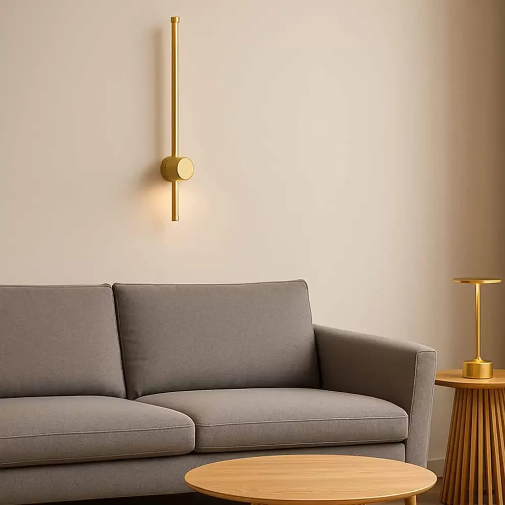 APLIQUE LED 8W 3000K ACERO PINTADO DORADO 60CM MIREA