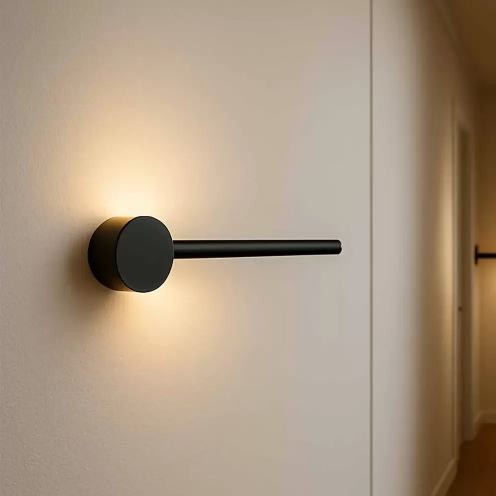 APLIQUE LED 6W 3000K ACERO PINTADO NEGRO 40CM MIREA