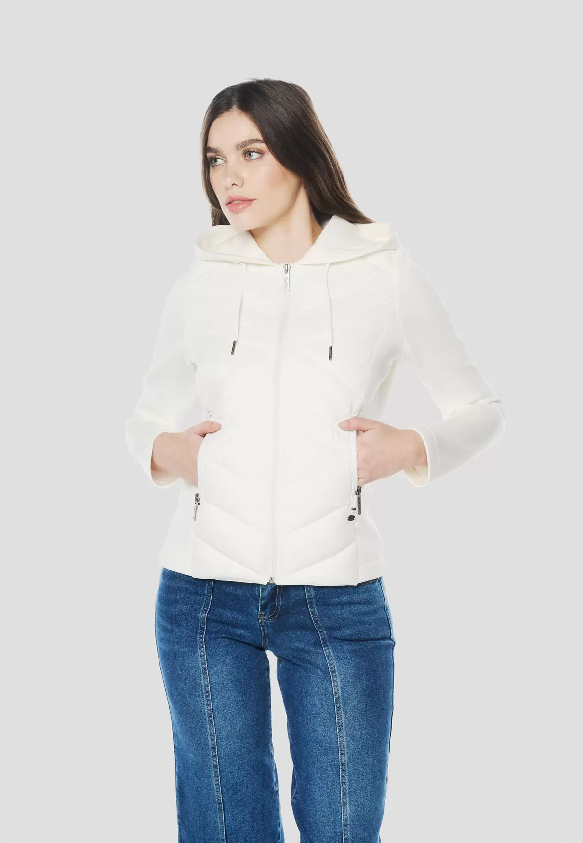 Women's padded neoprene jacket