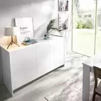 Aparador Bari 3 puertas blanco/natural