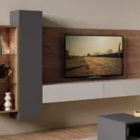 Composición salón de estilo italiana y colgada