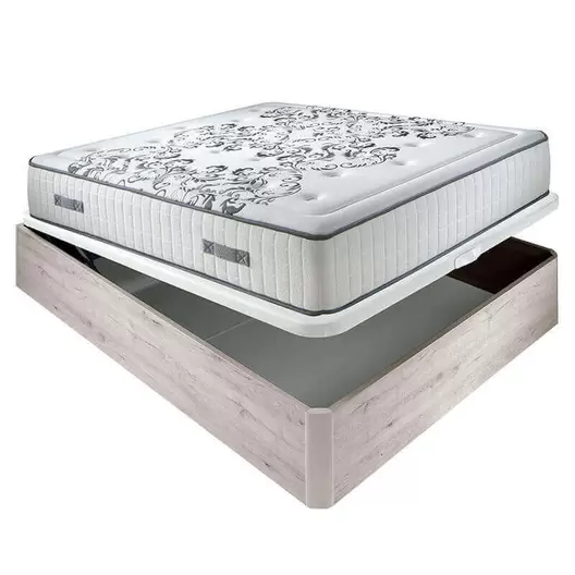 Queen pocket sprung mattress 28 cm gradual welcome + 3D wood folding bedding breathable...