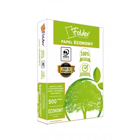 PAPEL FOTOCOPIADORA FOLDER ECONOMY A-4 75 GR 500 HOJAS