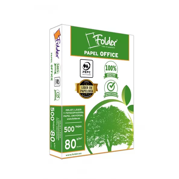 PAPEL FOTOCOPIADORA FOLDER OFFICE A-4 80 GR 500 HOJAS