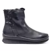 Botines Planos Imac Negros De Piel Efecto...