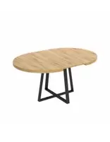 Mesa Comedor Extensible - Patas Metálicas - Modelo Duna - DEKIT
